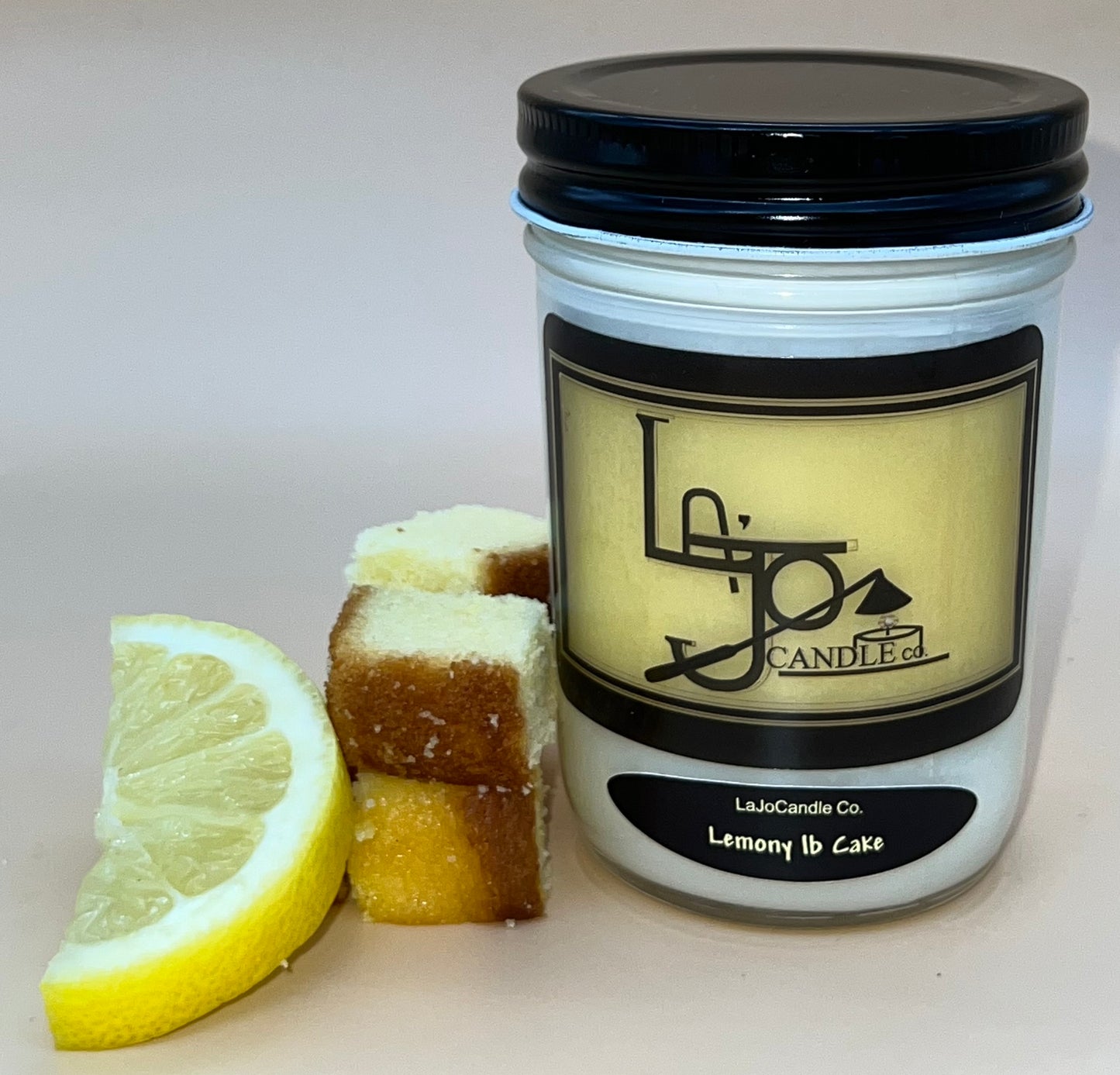 Lemon lb Cake Glass